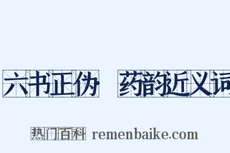 六书正伪·药韵近义词是什么意思的图片